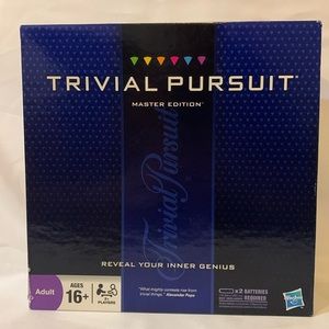 Hasbro Trivial Pursuit board game master edition.
